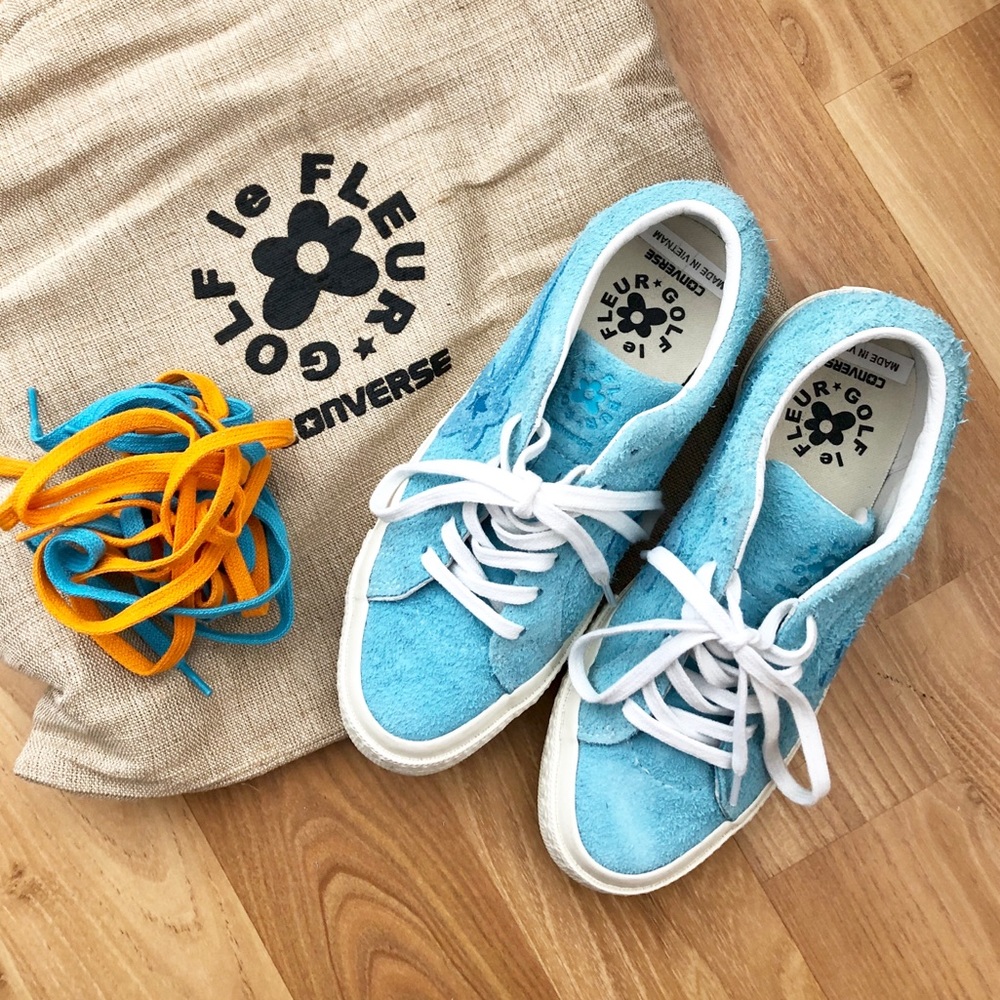 Rare Golf Le Fleur blue Converse sz 6 (fits 6.5)